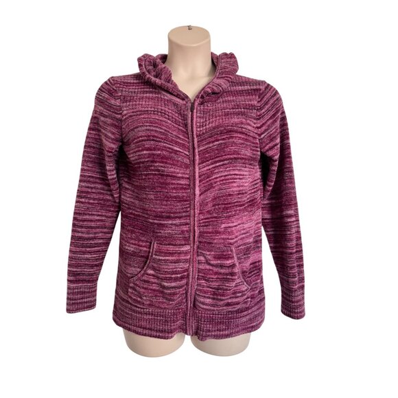Exofficio Soft Cozy Hoodie Size XL Full Zip Pocket Stretch Rose Pink - Picture 1 of 9